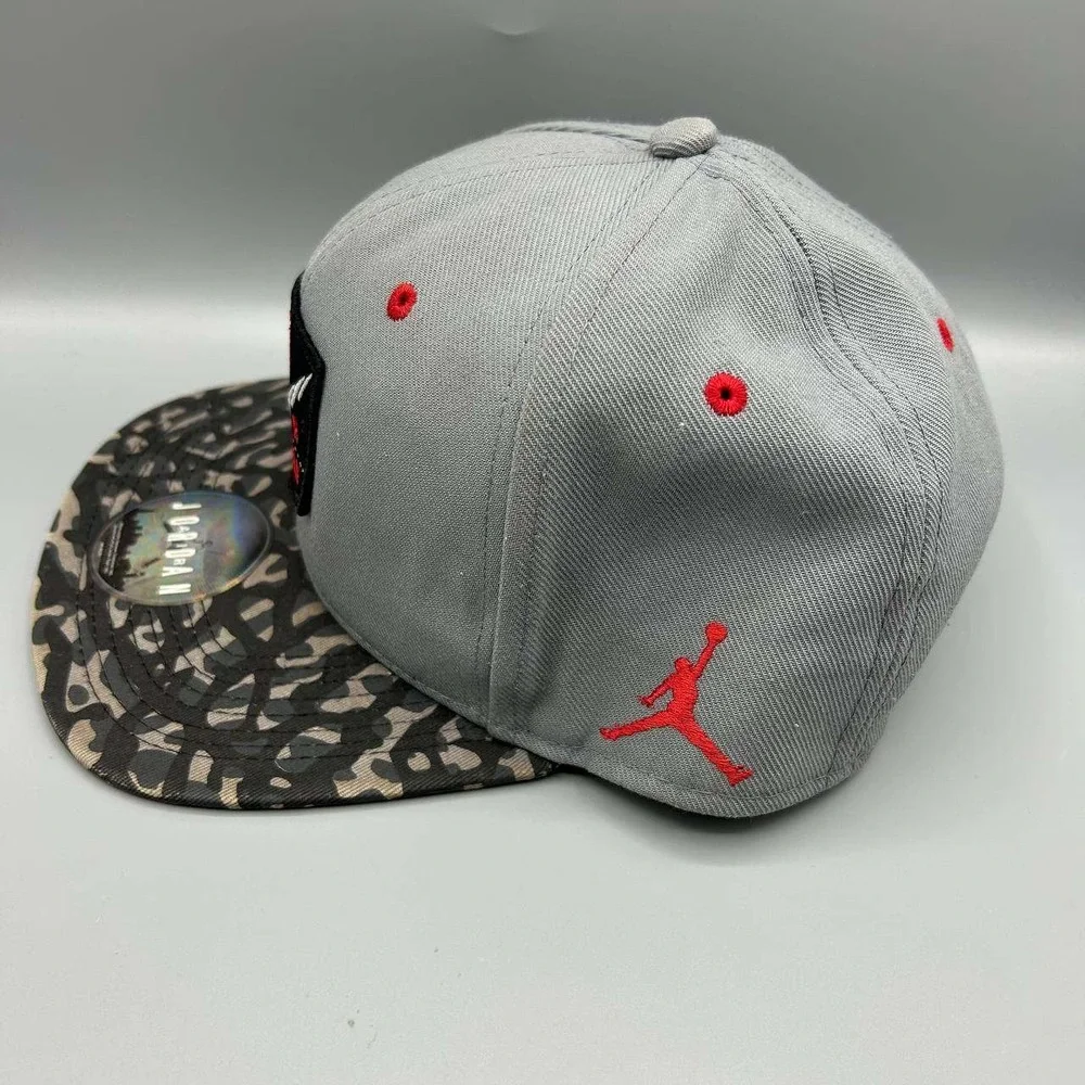 Air Jordan Hat Men Gray Cement Elephant Embroidered Jumpman‎ Snap Back Cap